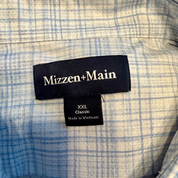 Mizzen+Main - Halyard Short Sleeve Button Down - Carolina Blue Plaid - Picture 2 of 4